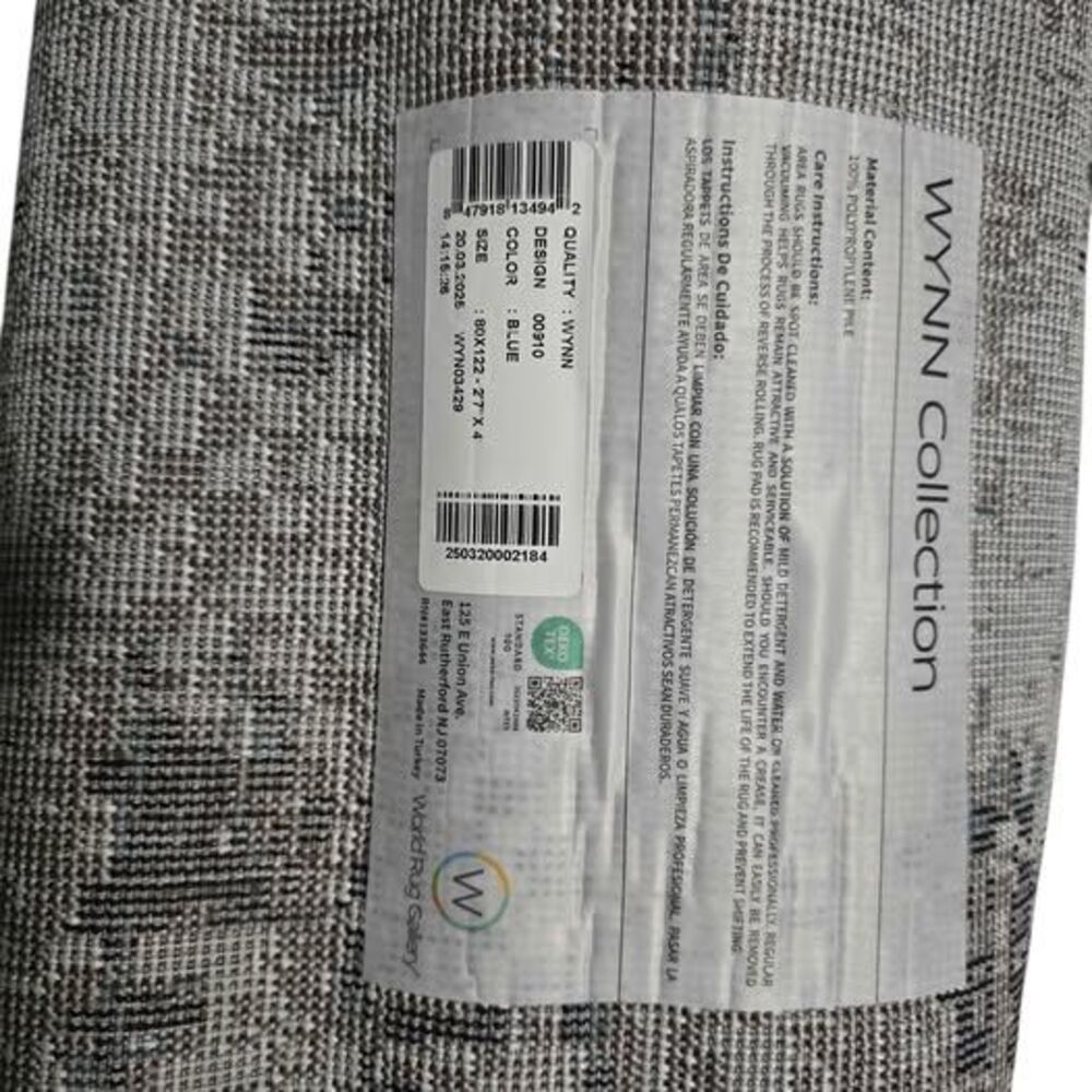 World Rug Gallery Distressed Abstract Area Rug 2'7 x 4 - Picture 3 of 3